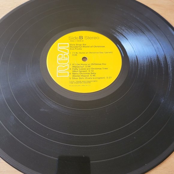 ELVIS PRESLEY Sings The Wonder World of Christmas LP RCA AN L1-1936 LP3 - Picture 6 of 7